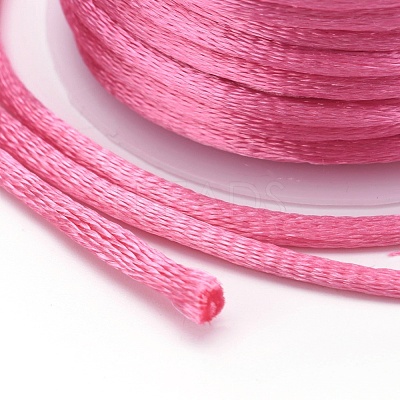 Nylon Satin Rattail Cords NWIR-L006-1mm-06-1