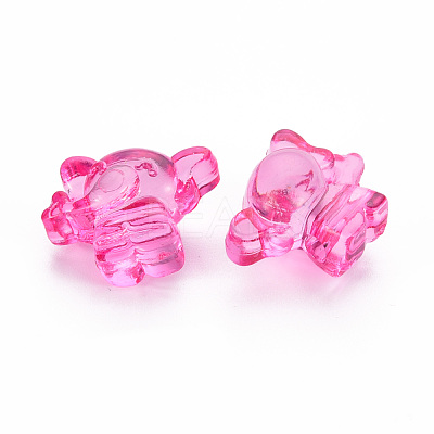 Transparent Acrylic Beads TACR-S154-48B-1