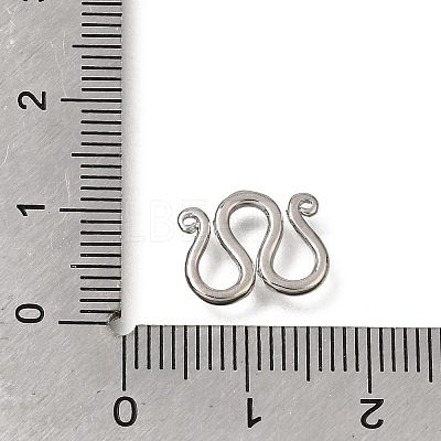 Brass M-Hook Clasps KK-CBA0DF0-14B-P-1