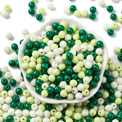 Opaque Acrylic Beads SACR-Q004-01M-1