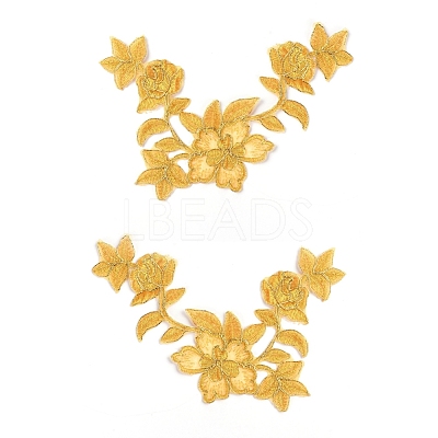 Computerized Embroidery Polyester Iron on/Sew on Patches DIY-WH0223-32-1