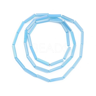 Electroplate Glass Beads Strands EGLA-Q128-11A-AB04-1