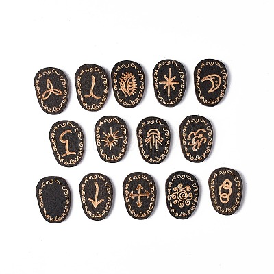 Wood Witch Runes AJEW-E052-02-1