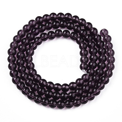 Transparent Glass Beads Strands LS-GLAA-T032-T4mm-03-1