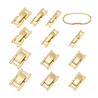 6 Style Brass Watch Band Clasps KK-PH0013-20-1