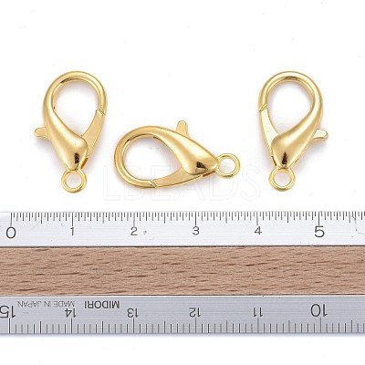Zinc Alloy Lobster Claw Clasps X-E107-G-1