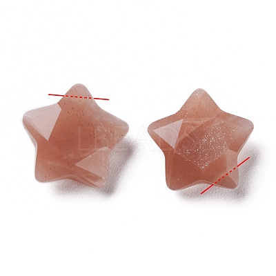 Natural Sunstone Charms X-G-H241-04B-1