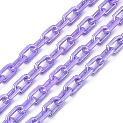 Acrylic Opaque Cable Chains PACR-N009-002E-1