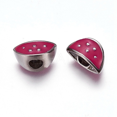 304 Stainless Steel European Beads LS-STAS-J018-03P-01-1