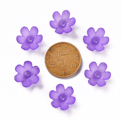 Frosted Acrylic Bead Caps MACR-S371-07A-747-1