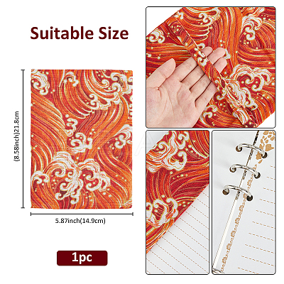 Cotton and Linen Book Covers AJEW-WH0348-447A-1