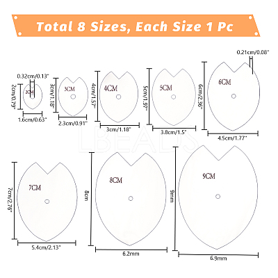 1 Set Transparent Acrylic Molds DIY-UN0006-31-1