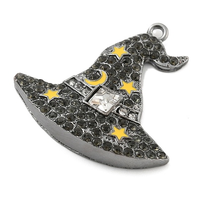Alloy with Glass Rhinestone Pendants FIND-B033-01A-B-1