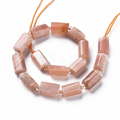 Natural Sunstone Beads Strands X-G-S345-8x11-011-1