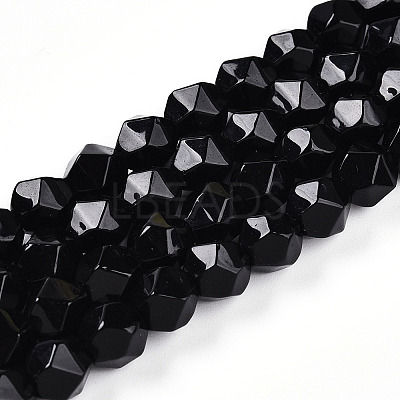 Natural Obsidian Beads Strands G-T139-8mm-50-1