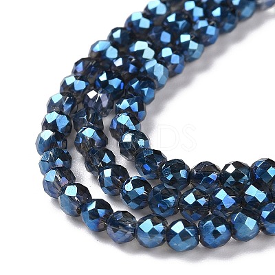 Electroplate Transparent Glass Beads Strands X1-GLAA-H021-01B-FR05-1
