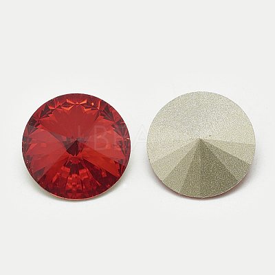 Pointed Back Glass Rhinestone Cabochons RGLA-T086-10mm-07-1