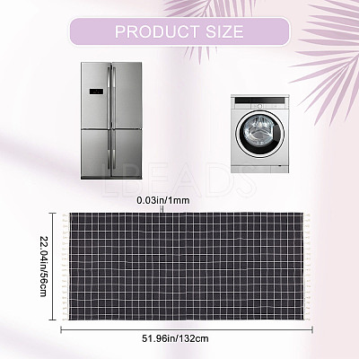 Cotton Hemp Microwave Dustproof Cover AJEW-WH0250-83B-1