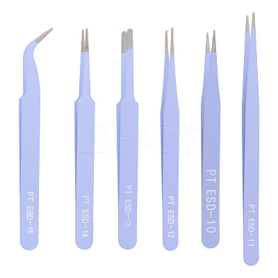 201 Stainless Steel Beading Tweezers Sets TOOL-TA0001-15A-1