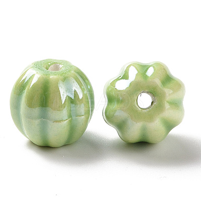 Handmade Pearlized Porcelain Beads X1-PORC-G010-01G-1