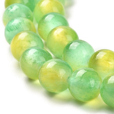 Natural Selenite Beads Strands G-P493-01O-1