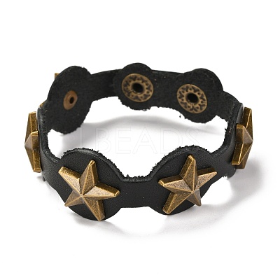 PU Leather Cord Bracelets BJEW-I294-02B-1