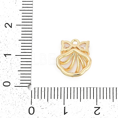 Brass Micro Pave Cubic Zirconia Pendants ZIRC-P122-05A-G01-1
