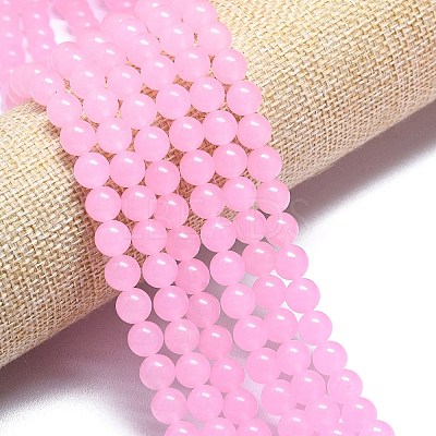 Natural Malaysia Jade Beads Strands G-L645-C01-8mm-22-1