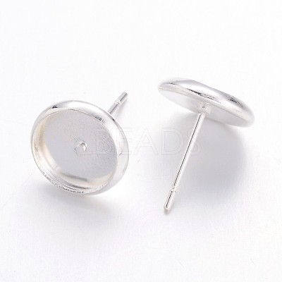 Brass Stud Earring Settings LS-IFIN-Q006-S-1
