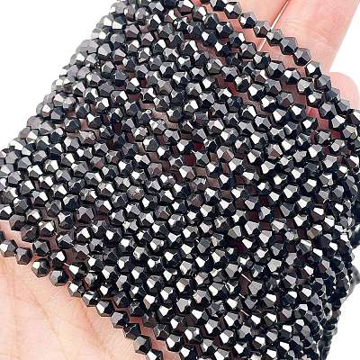 Transparent Electroplate Glass Beads Strands LS-EGLA-A039-T3mm-UA13-1