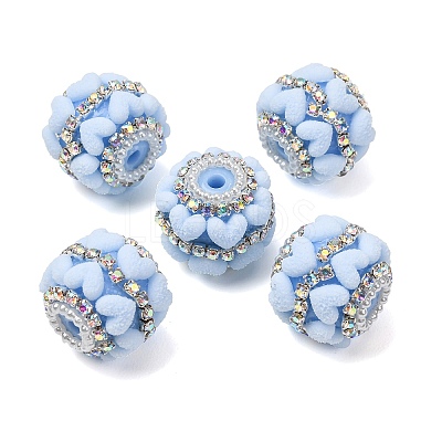 Rwsin & Acrylic & ABS Imitation Pearl Beads RE-CBA1913-03G-1