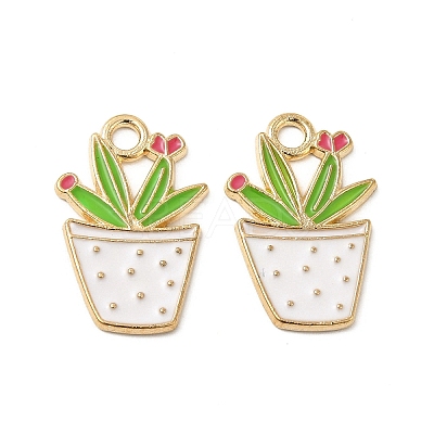 Alloy Enamel Pendants ENAM-G211-01G-07-1