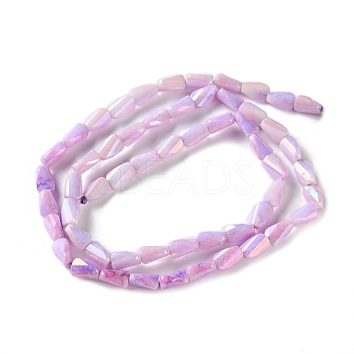 Ombre Effect Dyed Glass Beads Strands GLAA-I059-01-1