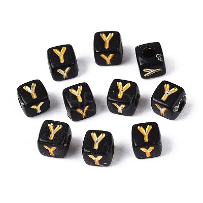 Opaque Acrylic Beads SACR-T035-20Y-1