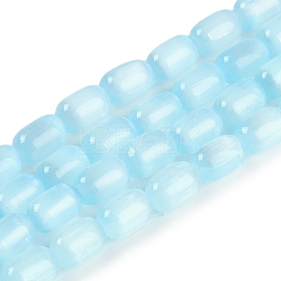 Natural Selenite Beads Strands G-F750-15-1