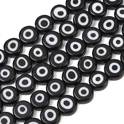 Handmade Evil Eye Lampwork Beads LAMP-C028-02G-1