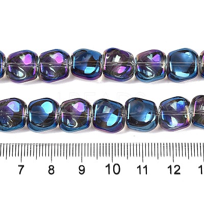 Electroplate Glass Beads Strands EGLA-N012-07X-1