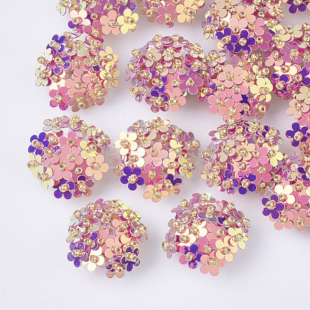 PVC Paillette Cabochons FIND-S321-01B-1