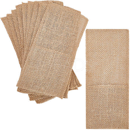 10Pcs Linen Cutlery Bag AJEW-GF0008-68-1
