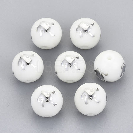 Electroplate Glass Beads EGLA-S178-11J-01-1