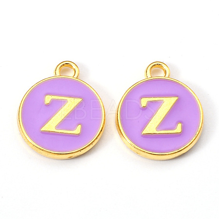 Golden Plated Alloy Enamel Charms ENAM-S118-10Z-1