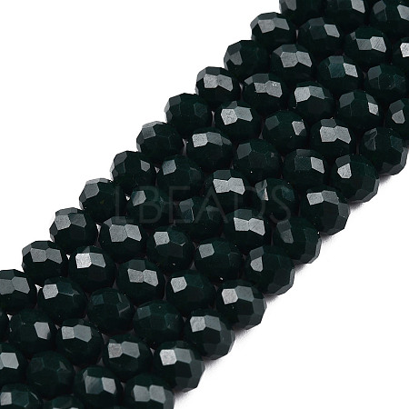 Opaque Solid Color Glass Beads Strands EGLA-A034-P1mm-D12-1