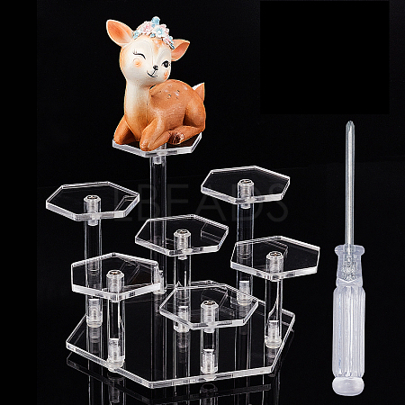 Acrylic Toy Model Display Stand ODIS-WH0001-06A-1