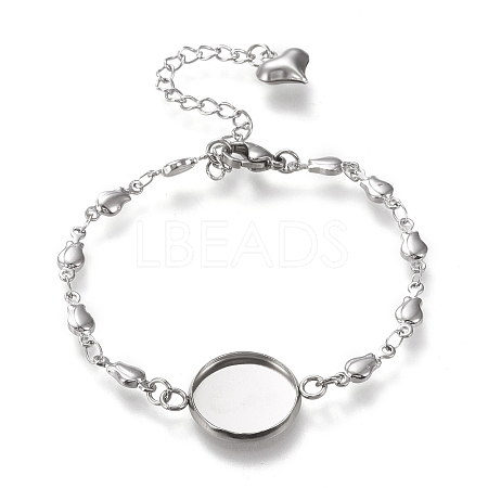 Valentine's Day 304 Stainless Steel Bracelet Making STAS-L248-007P-B-1