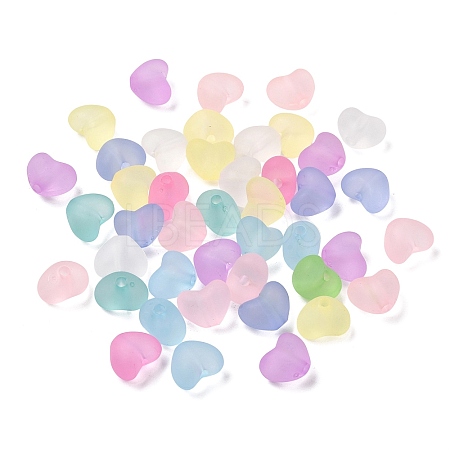 Frosted Transparent Acrylic Beads FACR-C001-01G-1