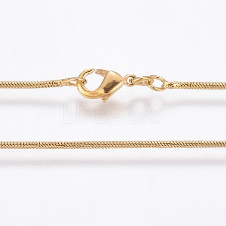 Eco-Friendly Rack Plating Brass Chain Necklaces MAK-G002-05G-A-FF-1