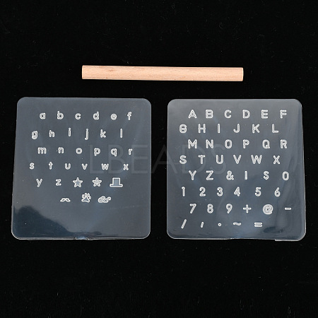 Plastic Stamps Punch Sets AJEW-WH0105-72-1