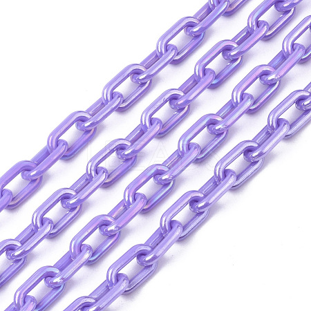 Acrylic Opaque Cable Chains PACR-N009-002E-1