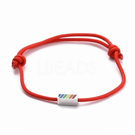 Rainbow Pride Bracelet BJEW-F419-13A-1