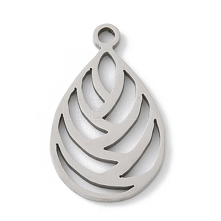 201 Stainless Steel Pendants STAS-S157-09P-1
